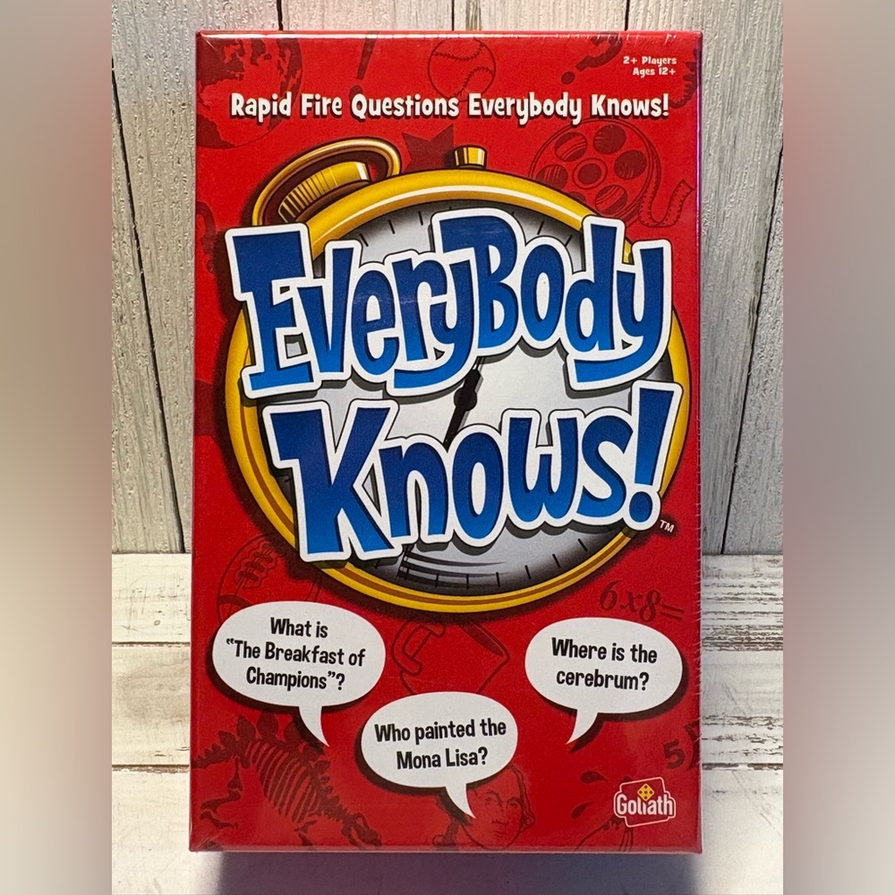 Everybody Knows! Trivia Game‎ - NEW Sealed - 2+ players, ages 12+ 2022